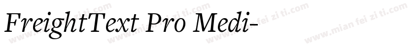FreightText Pro Medi字体转换